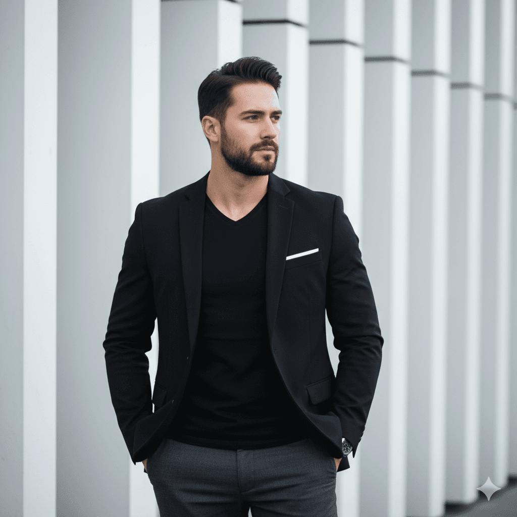 A well-dressed, handsome man